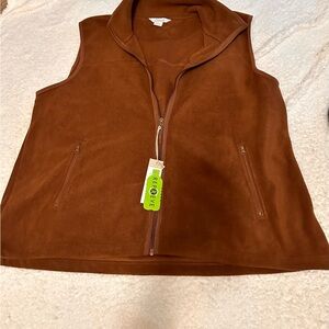 Natural Reflections Chocolate Fleece Vest